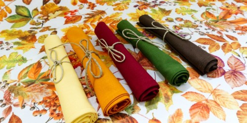 La tavola d'autunno è Made In Italy con tessuti di Toscana