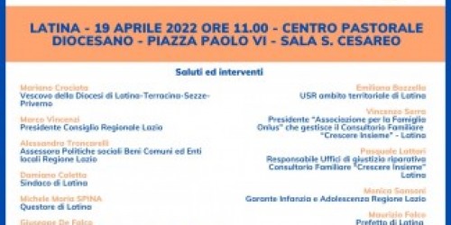 Latina, il 19 aprile la presentazione del primo Centro antiviolenza per minorenni della Regione Lazio