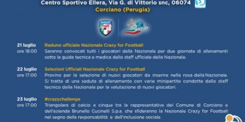 Calcio, Nazionale Crazy for football in Umbria