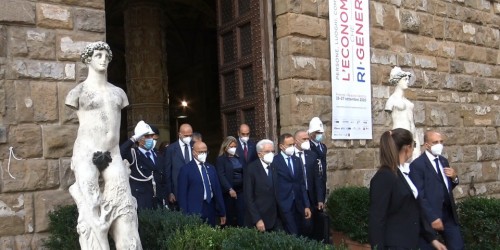 Il presidente della Repubblica Sergio Mattarella a Firenze per la seconda edizione del Festival Nazionale dell’Economia Civile