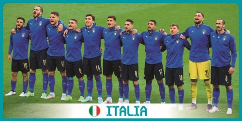Panini, poster celebrativo per l'Italia Campione d'Europa