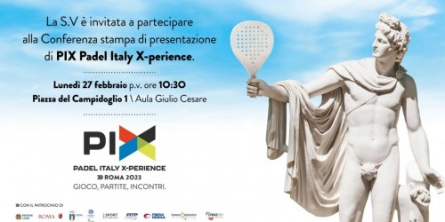 Roma, tutto pronto per Pix-Padel Italy X-Perience
