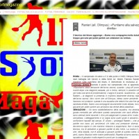 Tuttoallsportmagazine.blogspot.it: Ranieri (all. Olimpus) a Cronacadiretta.it (29 settembre 2016)