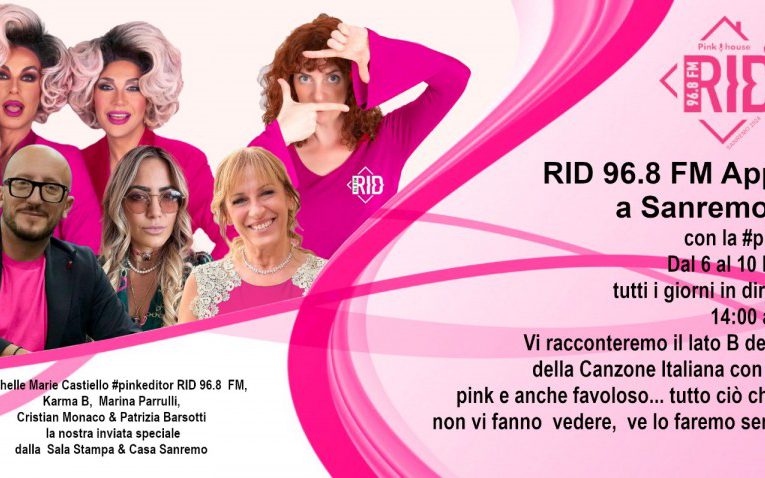 La Pink House di RID 96.8 FM suona di musica “alternativamente unica” a Sanremo 2024