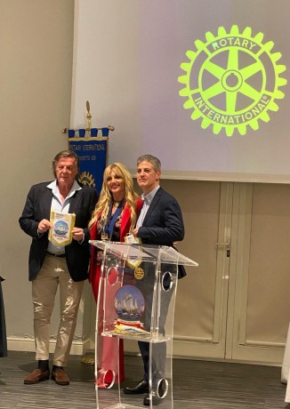 Roma, Adriano Panatta e Paolo Petrecca ospiti del Rotary club Cristoforo Colombo