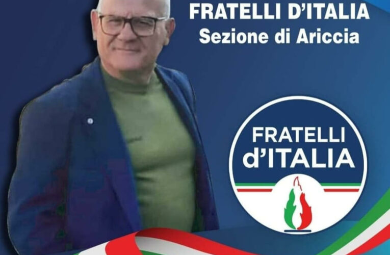 Europee, De Santis (FdI): «Straordinario risultato di Fratelli d’Italia, primo partito di Ariccia»