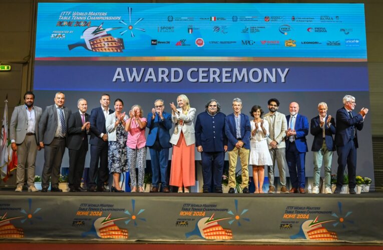 Conclusi i Mondiali Master di tennistavolo di Roma