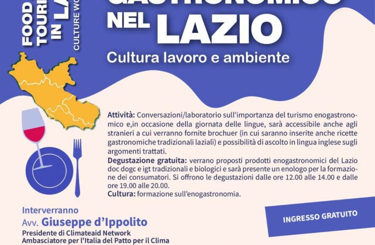 Giornata Europea delle Lingue: al Teatro Petrolini di Roma si parla di turismo enogastronomico nel Lazio