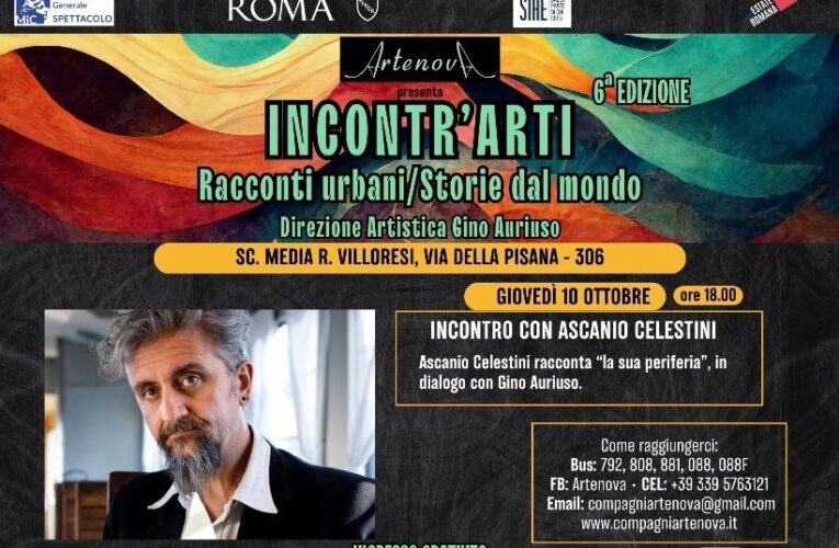 Roma, a “Incontr’arti” tocca ad Ascanio Celestini