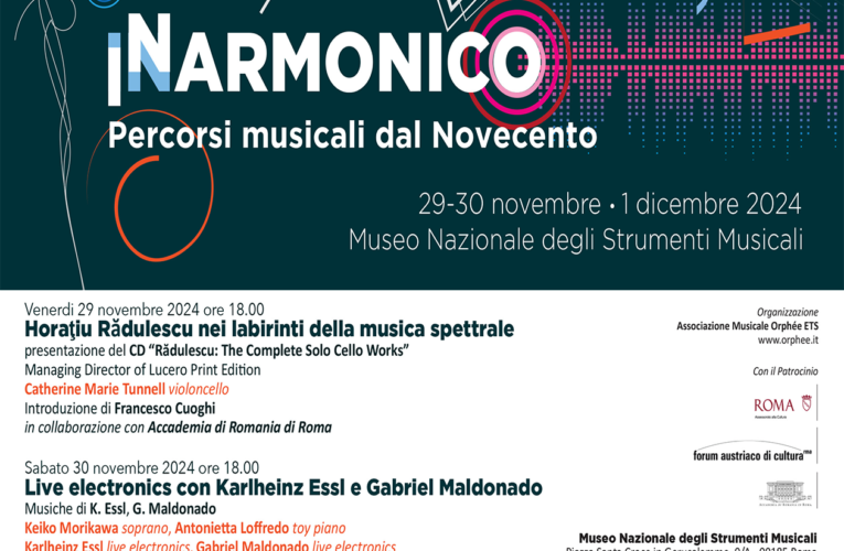 “InArmonico” in scena al Museo nazionale degli strumenti musicali di Roma