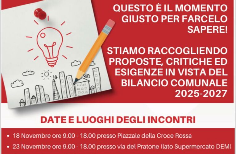 Bilancio di previsione 2025-2027, “Siamo Grottaferrata” ascolta i cittadini