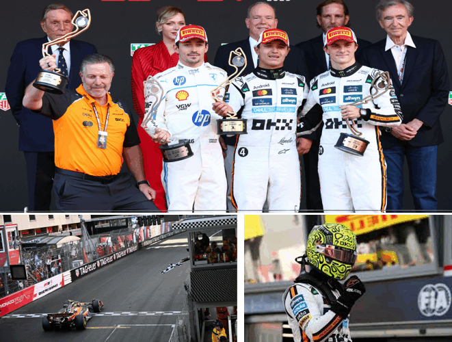 F1, ancora dominio McLaren: a Monaco si impone Norris